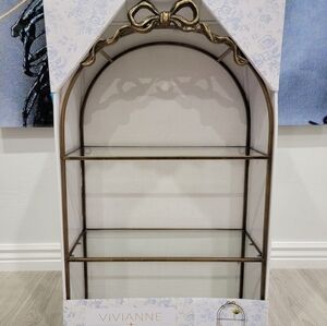 Gold Bow Metal Shelf by Vivianne Taylor Viral TikTok